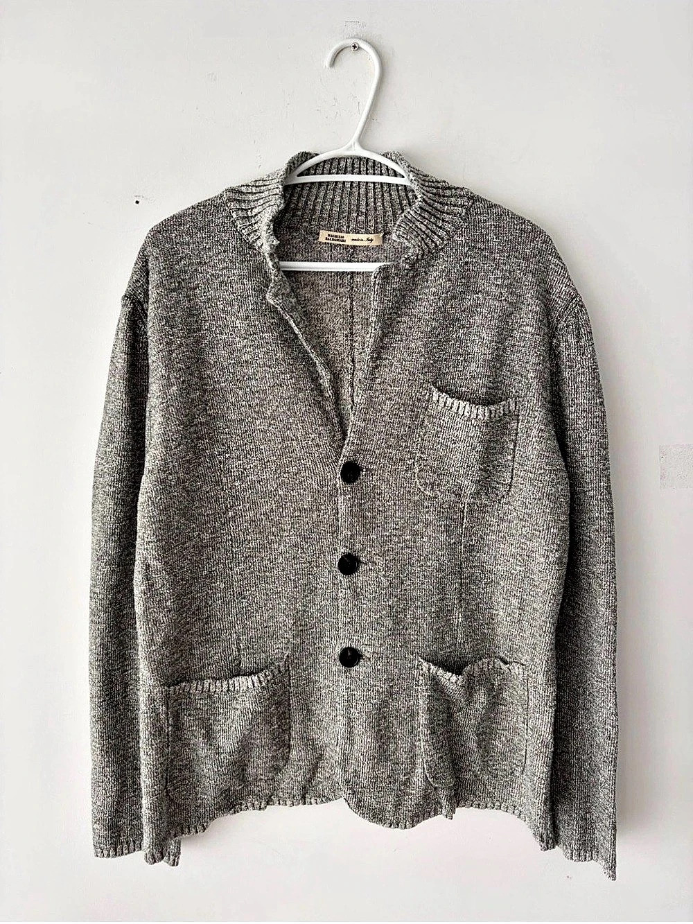 Maurizio Baldassari Brera Knit Cardigan Gray Size 52